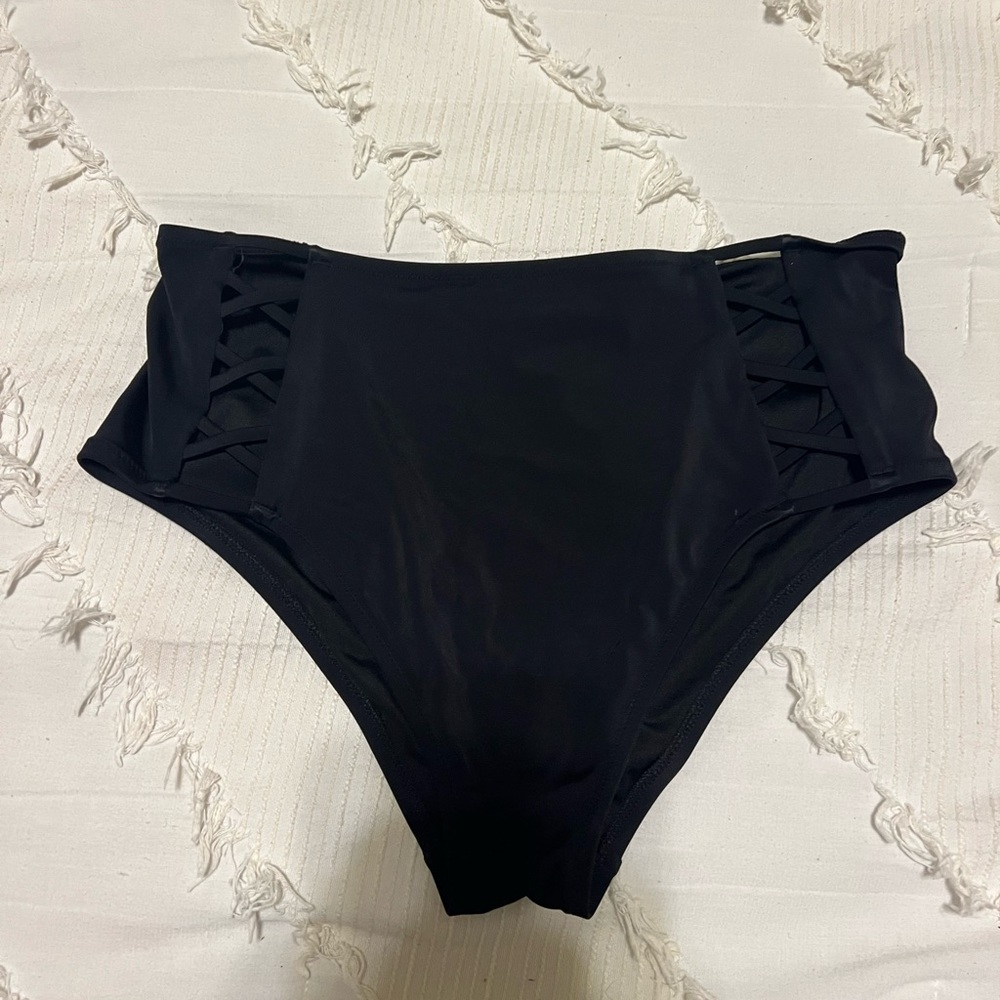 high wasted bathing suit bottoms